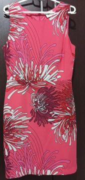 Vestido rosa estampado 