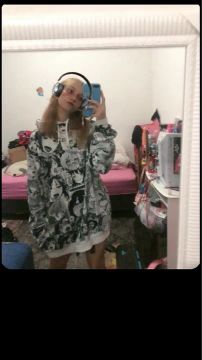 Moletom com Estampa de Anime/ahegao