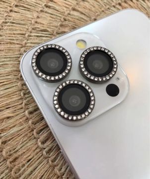 PELÍCULA DE CÂMERA COM STRASS PARA IPHONES