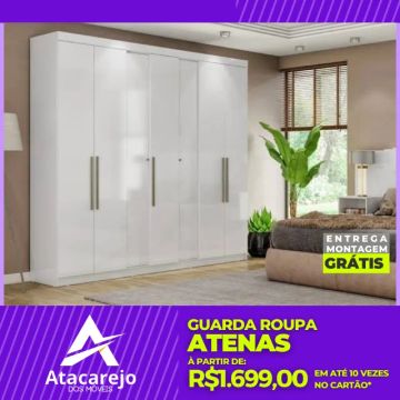 Guarda Roupa Casal Entrega e Montagem Gratis 