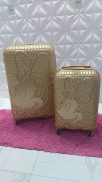 Conjunto de malas Minnie Dourado