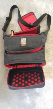 Bolsa para filmadora sony handycam, bordada com emblema do Barcelon