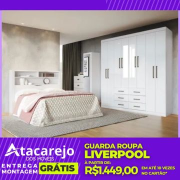 Guarda Roupa Casal Entrega e Montagem Grátis 