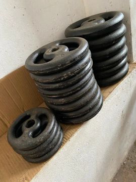 108KG de Anilhas de ferro - também vendo separadamente, só entrar em contato