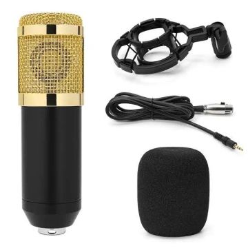 Microfone Condensador para Estúdio e Gravação