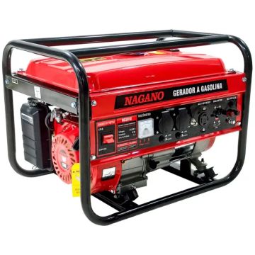 Gerador de Energia a Gasolina 3.6 KVA Monofásico 110v/220v 7hp -Nagano- E025105