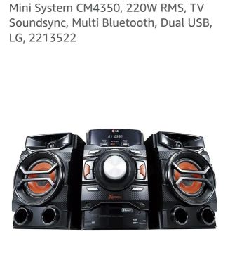Mini System LG CM4350 - 220WRMS, Bluetooth, TV SoundSync