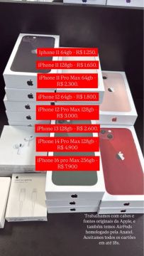 Iphones 11, 12, 13, 14 e 16 pro max - Estado de zero e com Garantia!