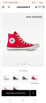 Converse All Star Vermelho - USADO