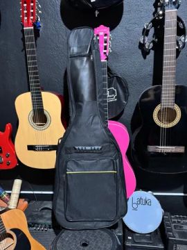 Bag acolchoada capa bolsa mochila para violão classico, nova