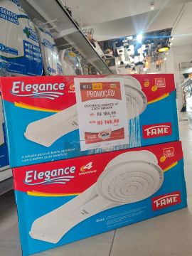 Ducha Elétrica Elegance 4 Temperaturas 220V 6800W - Promoção!