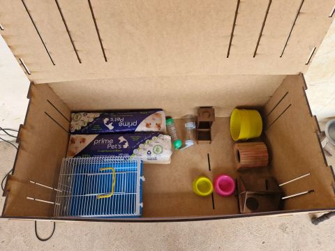 Terrario para hamster 90x45x45