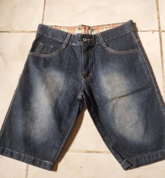 Bermuda jeans masculina 