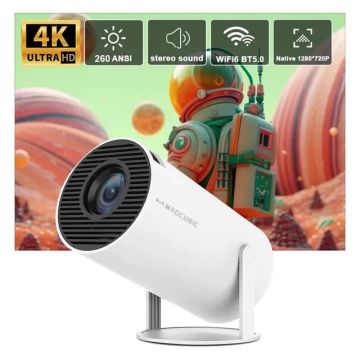 Projetor Hy300 Magcubic Bluetooth Android 11 Wi-fi 