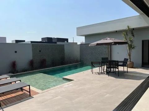 casa de alto padrão, condomínio mirante rio paraná, porto rico, 4 suítes, piscina, 305 m² 