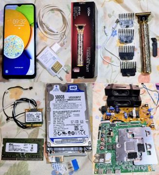 QUEIMA DE ESTOQUE-Celular-Maquininha de Cortar Cabelo-Peças de Notebook e TV LG. TUDO BOM.