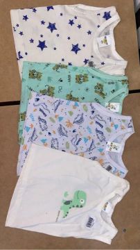 4 Camisetas Bebê - Diversas Estampas