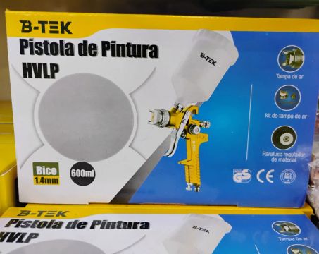 Pistola de Pintura HVLP B-TEK 600ml