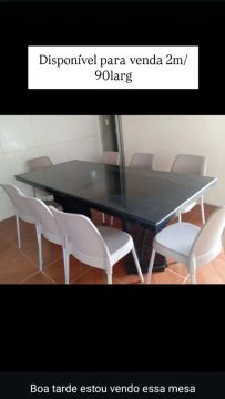 Mesa de Jantar em Granito 2m x 90cm