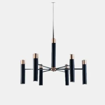 Lustre Pendente 6 Braços Ø78x48cm Metal- OldArtisan Pd-4951/6
