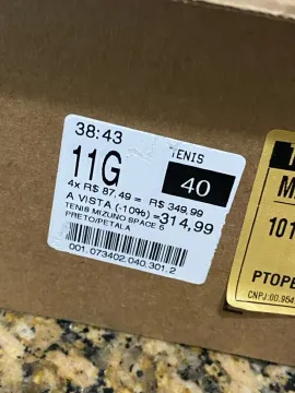 Tênis Mizuno Space 5 Preto/Petala - Tamanho 40