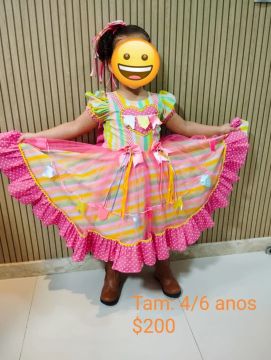 Vestido 4 anos , moça prendada 