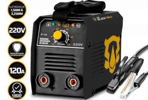 Máquina De Solda Inversora Profissional 120_A Mma Tig 220v Nova com Garantia