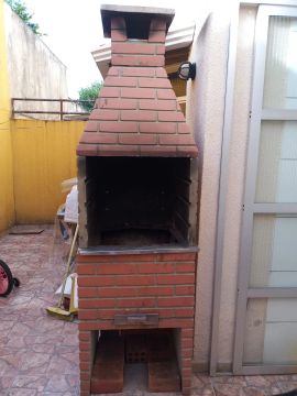 Churrasqueira de tijolos