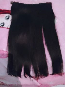 Mega Hair - Cabelo Humano Natural - Preto - 100cm