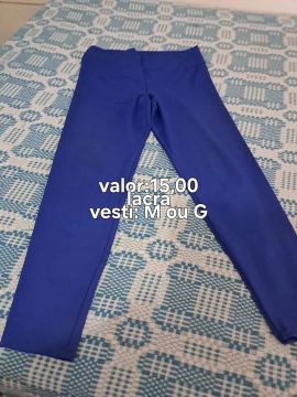 Calça Legging Azul - Tamanho M ou G