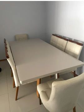  Mesa de Jantar Luxo 8 Lugares 