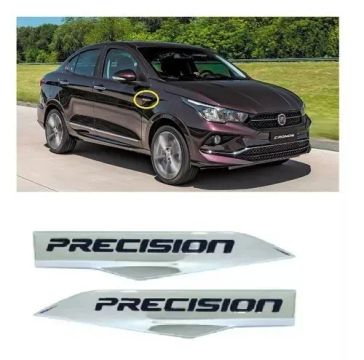 Emblema Precision Cronos Argo 2017/21 Lateral Pára-lama Par