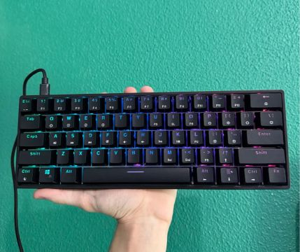 Teclado Mecânico GK61 switch brown
