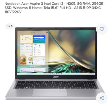 Notebook Acer 