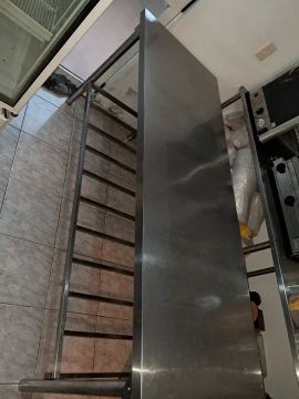 Mesa inox reforçada 1.91 x 0.70 x 0.85 