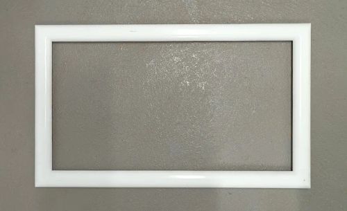 Moldura Madeira Maciça Branco de 50x100 ou 100x50 para Espelho