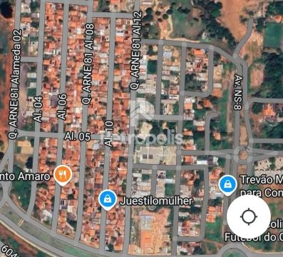 Lote na Arne 81 com 211,50 m² a venda por R$ 110.000,00 - Plano Diretor Norte - Palmas/TO.