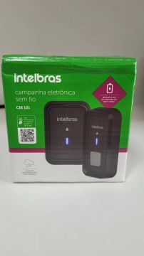 Campainha intelbras completa na caixa