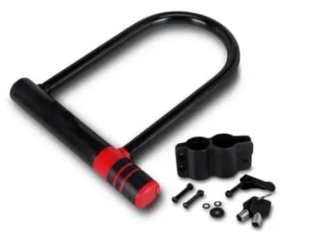 Trava Tranca Cadeado U Bike Bicicleta Moto Lock Aço 18 x 32 cm nova lacrada segura _______