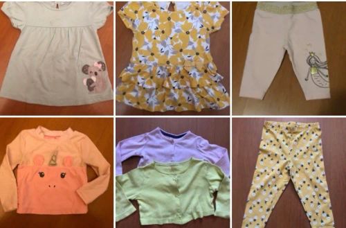 Lote com 7 peças carters 12 a 24 meses