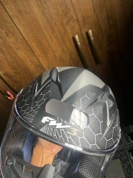 Capacete Moto Fly Open Face Preto Cinza