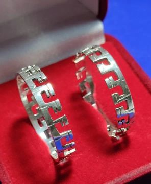 Par Alianças Coroa de Rei e Rainha Namoro Compromisso Prata 950 Fosca 8 mm Risco no Meio  