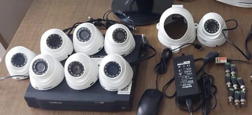 Kit Monitoramento - 8 Câmeras + 1 DVR Intelbrás e acessórios