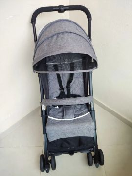 Carrinho de Bebê Dobrável - Burigotto It Cinza