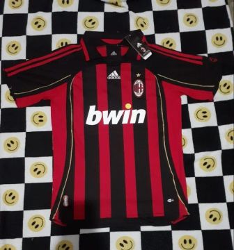 CAMISA RETRÔ DO MILAN 2007 PERSONALIZADA KAKÁ