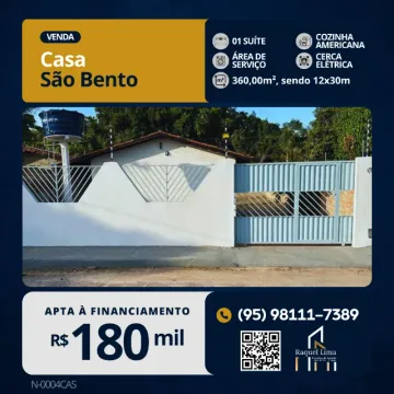 Casa Apta à Financiamento no São Bento, 1 suíte