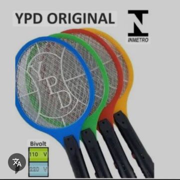 Raquete Elétrica Mosquitos Bivolt - YPD