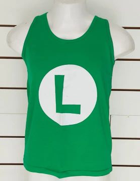 camiseta regata personalizada verde game mario luigi