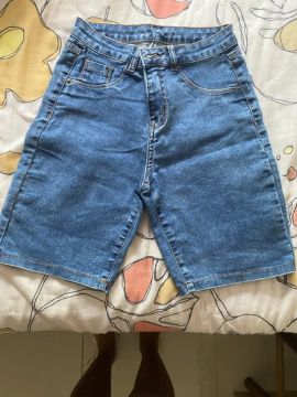 Bermuda jeans feminina 