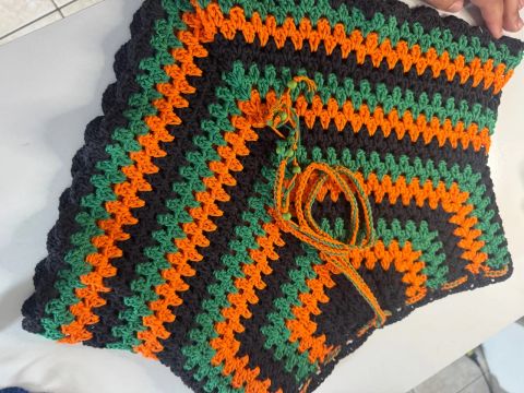 Shorts de crochê